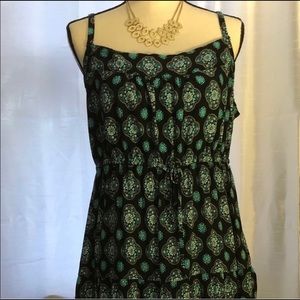 Torrid sun dress black/blue SZ 1/XL boho style